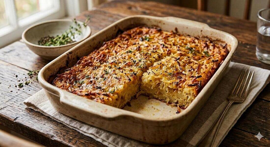 Gluten free potato kugel